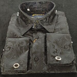 MEN'S MANZINI LONG SLEEVE HIGH BOY FASHION SPORT SHIRT.